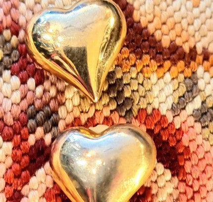Vintage Heart Clip - On Earrings - Yatva