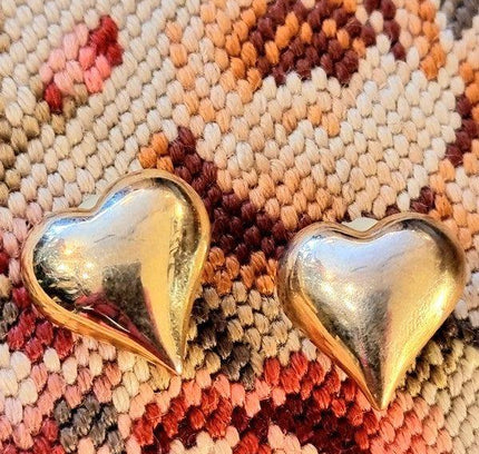 Vintage Heart Clip - On Earrings - Yatva
