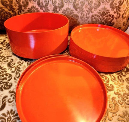 Vintage Heller Design Salad Bowl and Plates - Yatva