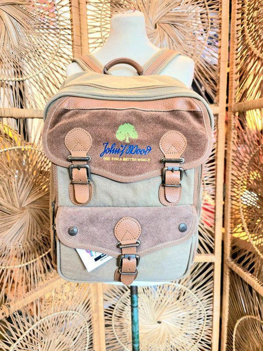 Vintage John's Wood Backpack - Yatva