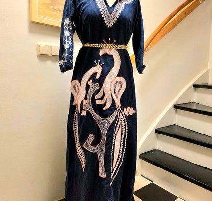 Vintage Kaftan Maxi Dress - Yatva