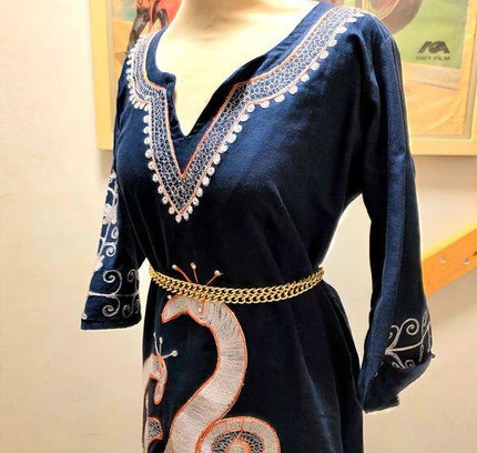 Vintage Kaftan Maxi Dress - Yatva