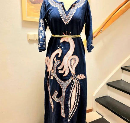 Vintage Kaftan Maxi Dress - Yatva