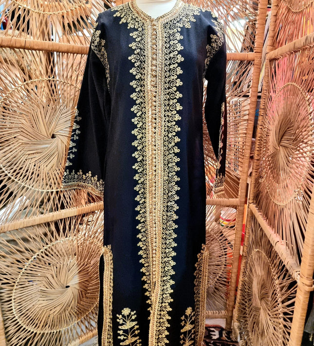 Vintage Kaftan Maxi Dress / Over Coat - Yatva