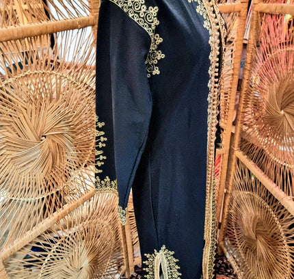 Vintage Kaftan Maxi Dress / Over Coat - Yatva