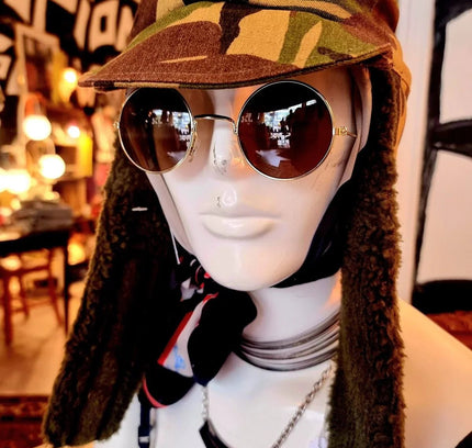 Vintage Kloot Meijburg KL Dutch Army Camo Cold Weather Cap Field Hat - Yatva