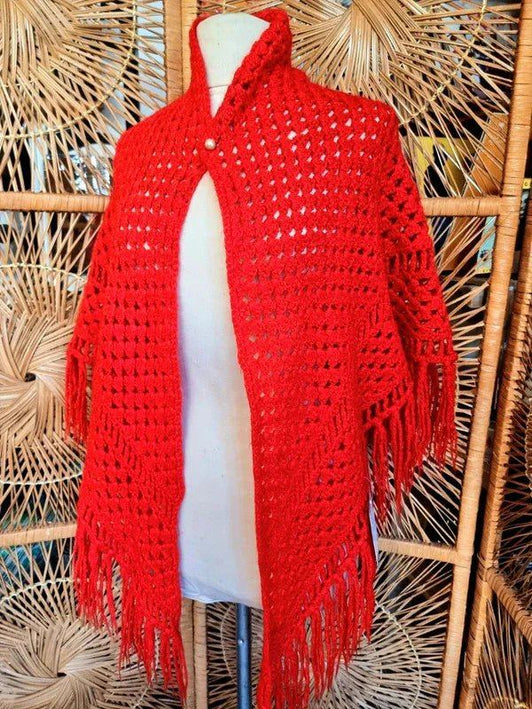 Vintage Knitted Cape - Yatva