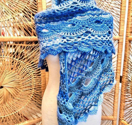 Vintage Knitwear Scarf Shawl - Yatva
