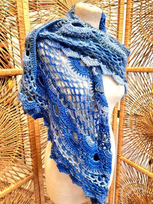 Vintage Knitwear Scarf Shawl - Yatva