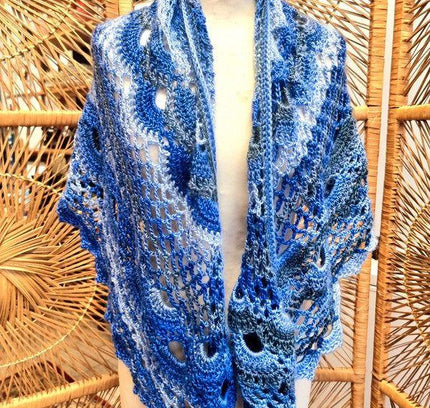 Vintage Knitwear Scarf Shawl - Yatva