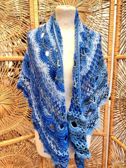 Vintage Knitwear Scarf Shawl - Yatva
