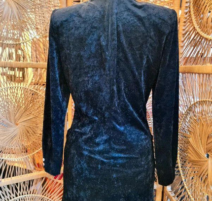 Vintage La Madeleine 80's Velvet Dress - Yatva