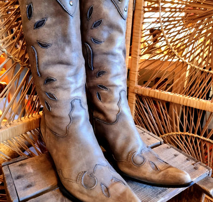Vintage Lake Eagle Cowboy Boots - Yatva