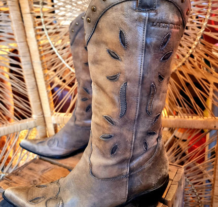 Vintage Lake Eagle Cowboy Boots - Yatva