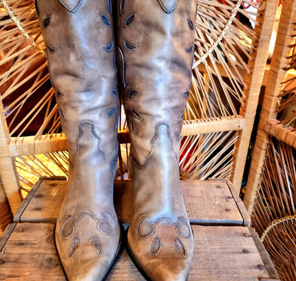 Vintage Lake Eagle Cowboy Boots - Yatva