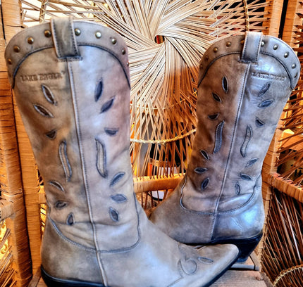 Vintage Lake Eagle Cowboy Boots - Yatva