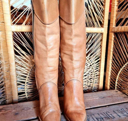 Vintage Leather 80s Anita Boots - Yatva