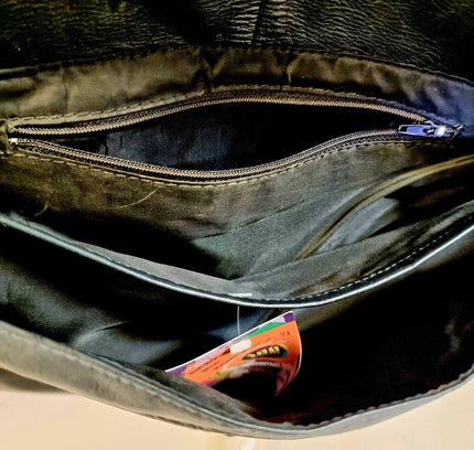 Vintage Leather 80s Satchel Shoulder Bag - Yatva