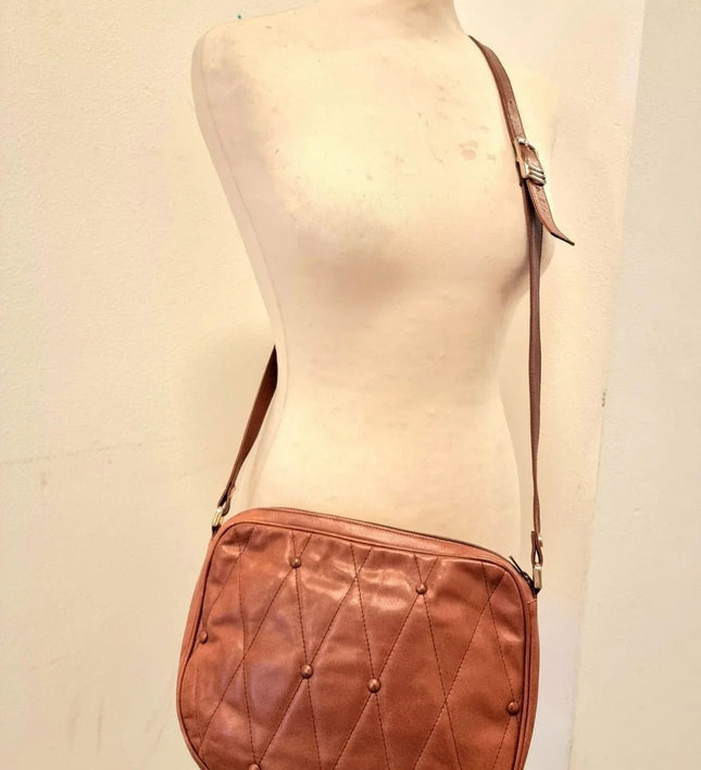 Vintage Leather 80s Shoulder Bag - Yatva