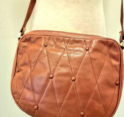Vintage Leather 80s Shoulder Bag - Yatva