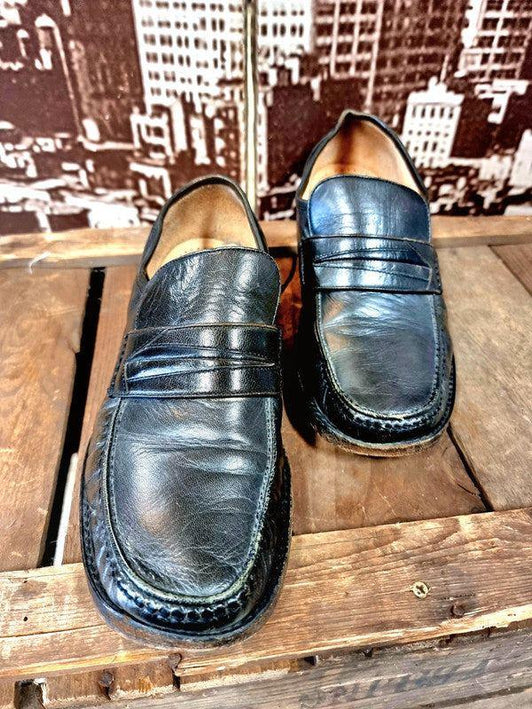 Vintage Leather 80's Slip On Shoes - Yatva