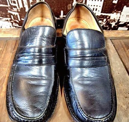 Vintage Leather 80's Slip On Shoes - Yatva