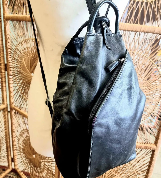 Vintage Leather Backpack - Yatva