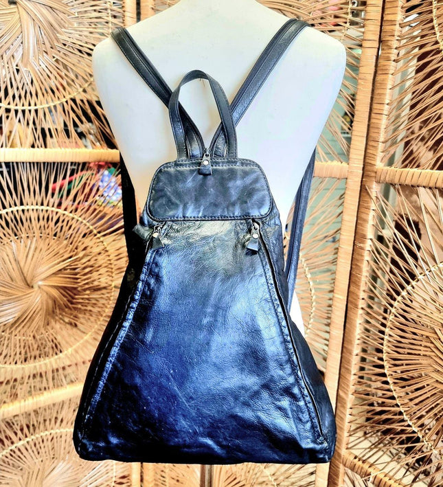 Vintage Leather Backpack - Yatva