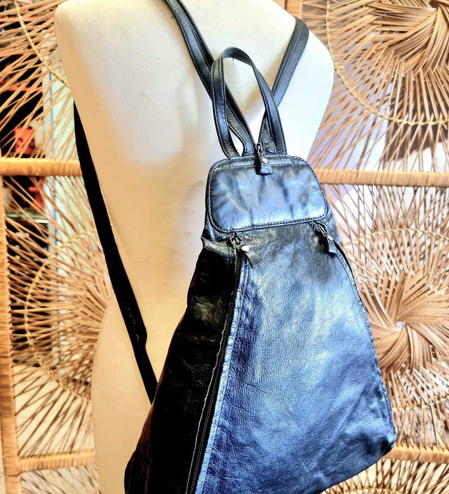 Vintage Leather Backpack - Yatva