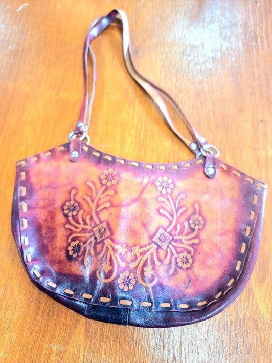 Vintage Leather Shoulder Bag - Yatva