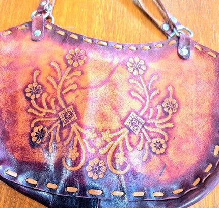 Vintage Leather Shoulder Bag - Yatva