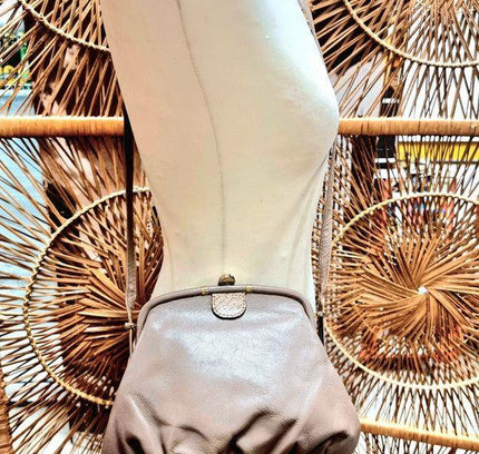 Vintage Leather Shoulder Bag - Yatva