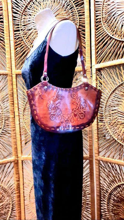 Vintage Leather Shoulder Bag - Yatva