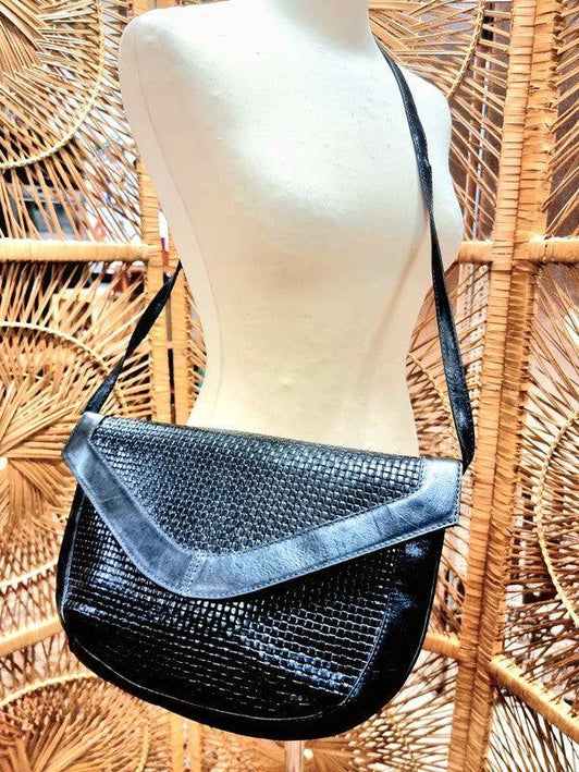 Vintage Leather Shoulder / Clutch Bag - Yatva