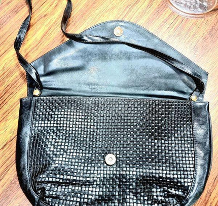 Vintage Leather Shoulder / Clutch Bag - Yatva