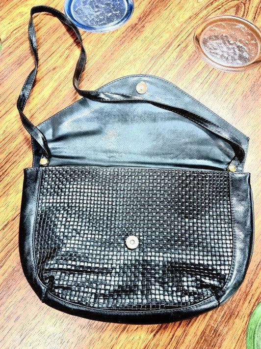 Vintage Leather Shoulder / Clutch Bag - Yatva