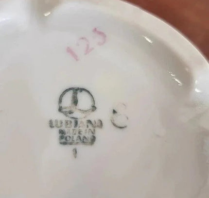 Vintage Lubiana Tea Cups with Saucers x2 - Yatva