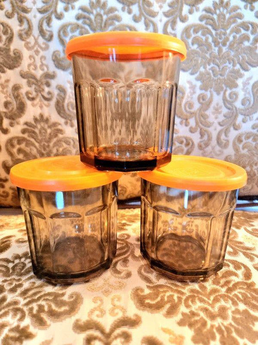 Vintage Luminarc France 500ml Jar With Cover - Yatva