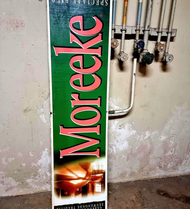 Vintage Metal Enamel Beer Advertising Sign - Yatva