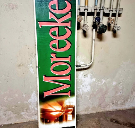 Vintage Metal Enamel Beer Advertising Sign - Yatva