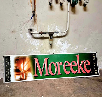Vintage Metal Enamel Beer Advertising Sign - Yatva
