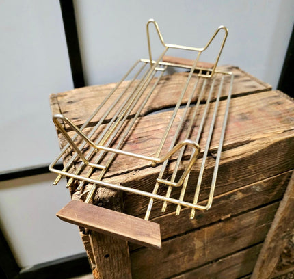 Vintage Mid Century Brass Chafing Stand & Buffet Food Warmer - Yatva