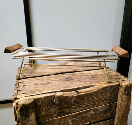 Vintage Mid Century Brass Chafing Stand & Buffet Food Warmer - Yatva