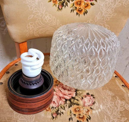 Vintage Mid Century Design Glass Ceiling Lamp - Yatva