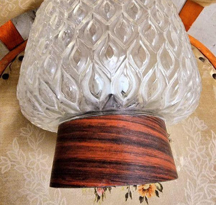 Vintage Mid Century Design Glass Ceiling Lamp - Yatva