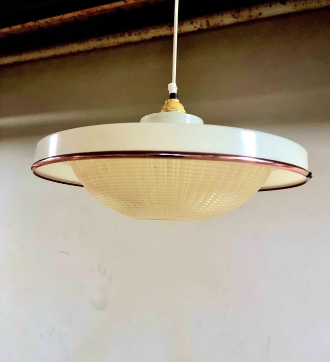 Vintage Mid Century Flying Saucer /UFO Ceiling Lamp - Yatva