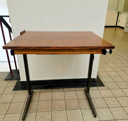 Vintage Mid - Century Industrial Adjustable Drafting Table - Yatva