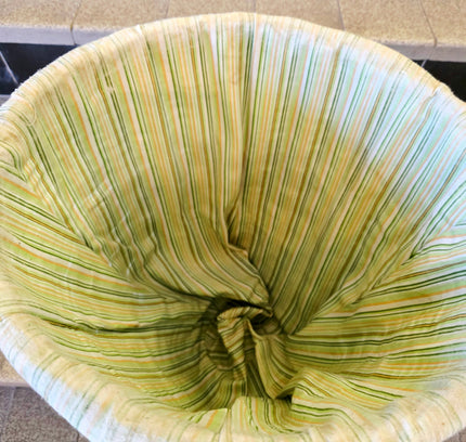Vintage Mid Century Lime Green Wicker Laundry Hamper Basket Lidded - Yatva