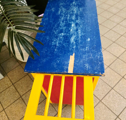 Vintage Mid - Century "Mondrian Style" Multi - Color Children's Commode & Changing Table - Yatva