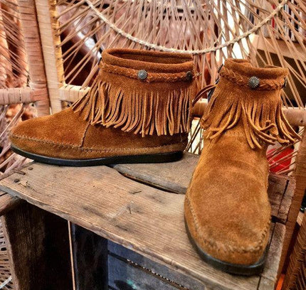 Vintage Minnetonka Women's Ankle Boots. - Yatva